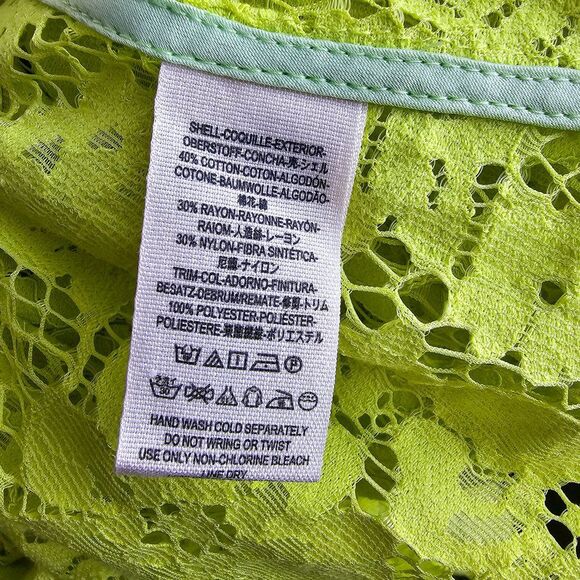 Free People Lace Halter Neck Top, Yellow Size XS - Picture 7 of 7